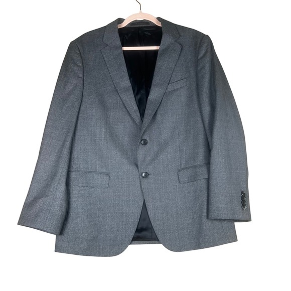 Hugo Boss Other - Hugo Boss Drago Super 120 Wool Suit Jacket Blazer Gray Mens 40R Made in Bulgaria